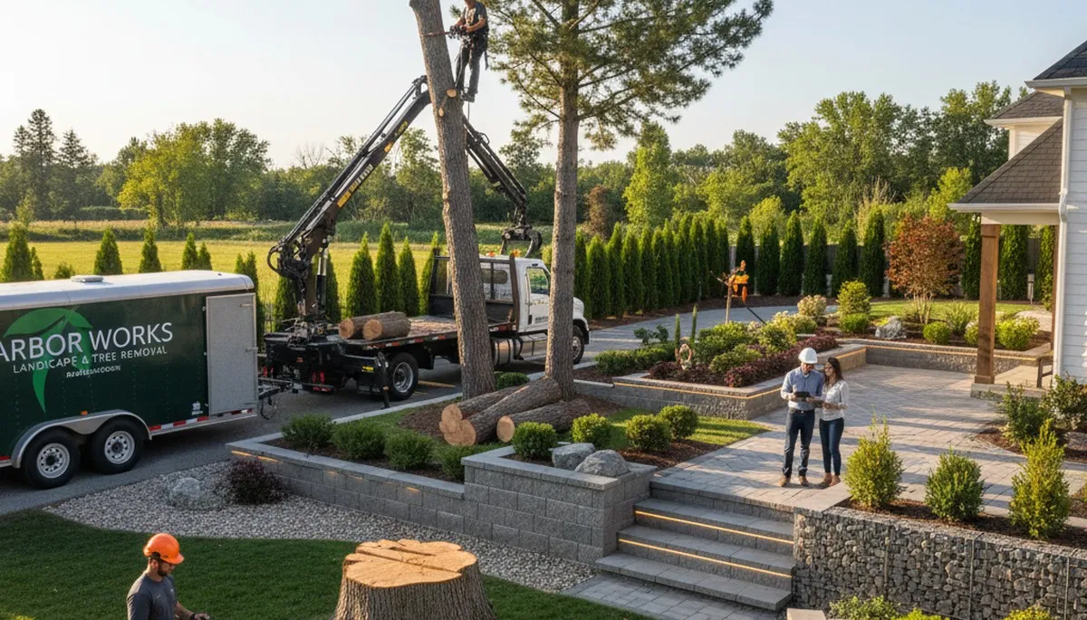 Landscape design and tree removal experts working in Charleston, SC coastal yard